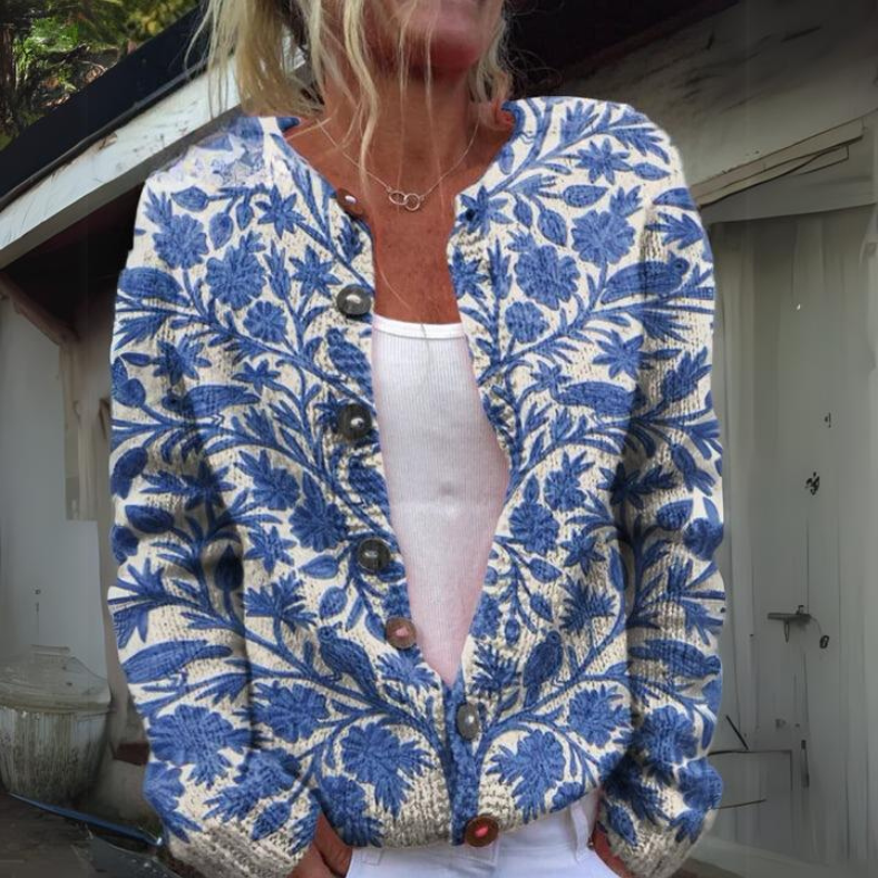 Juni™ | Kofta med Blommönster