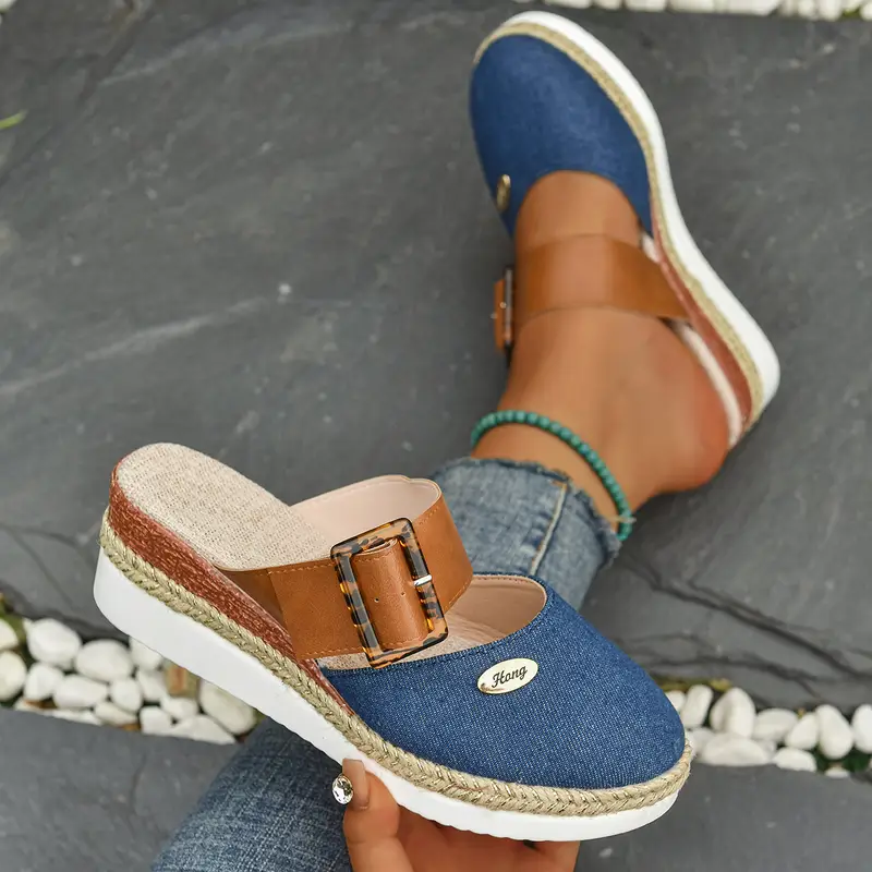 Isaksson™ | Antonia - Ortopediska Sandaler med Platå, Ventilerande och Avslappnade