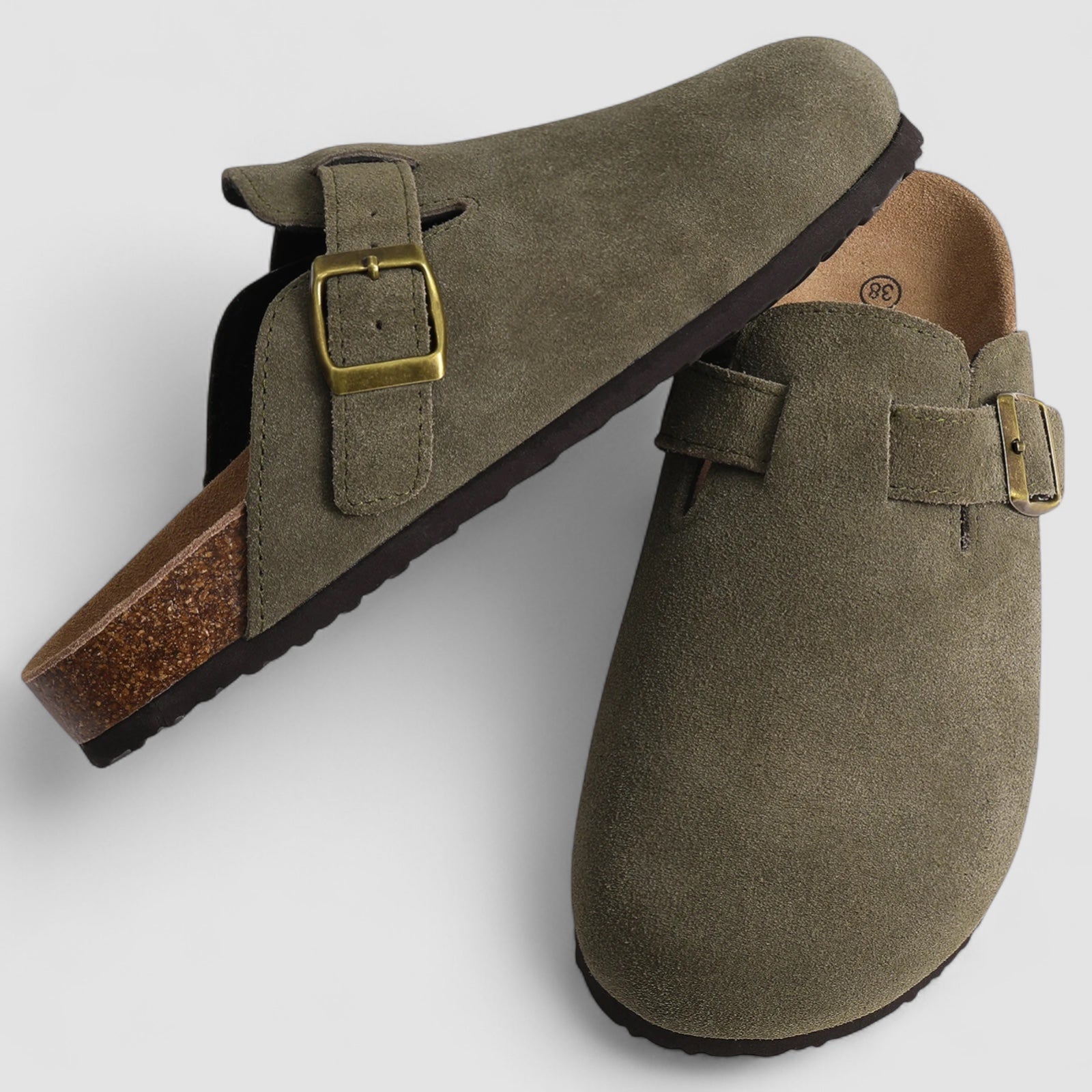 Isaksson™ | Livia – Bekväma slip-ins i mocka med ortopediskt stöd