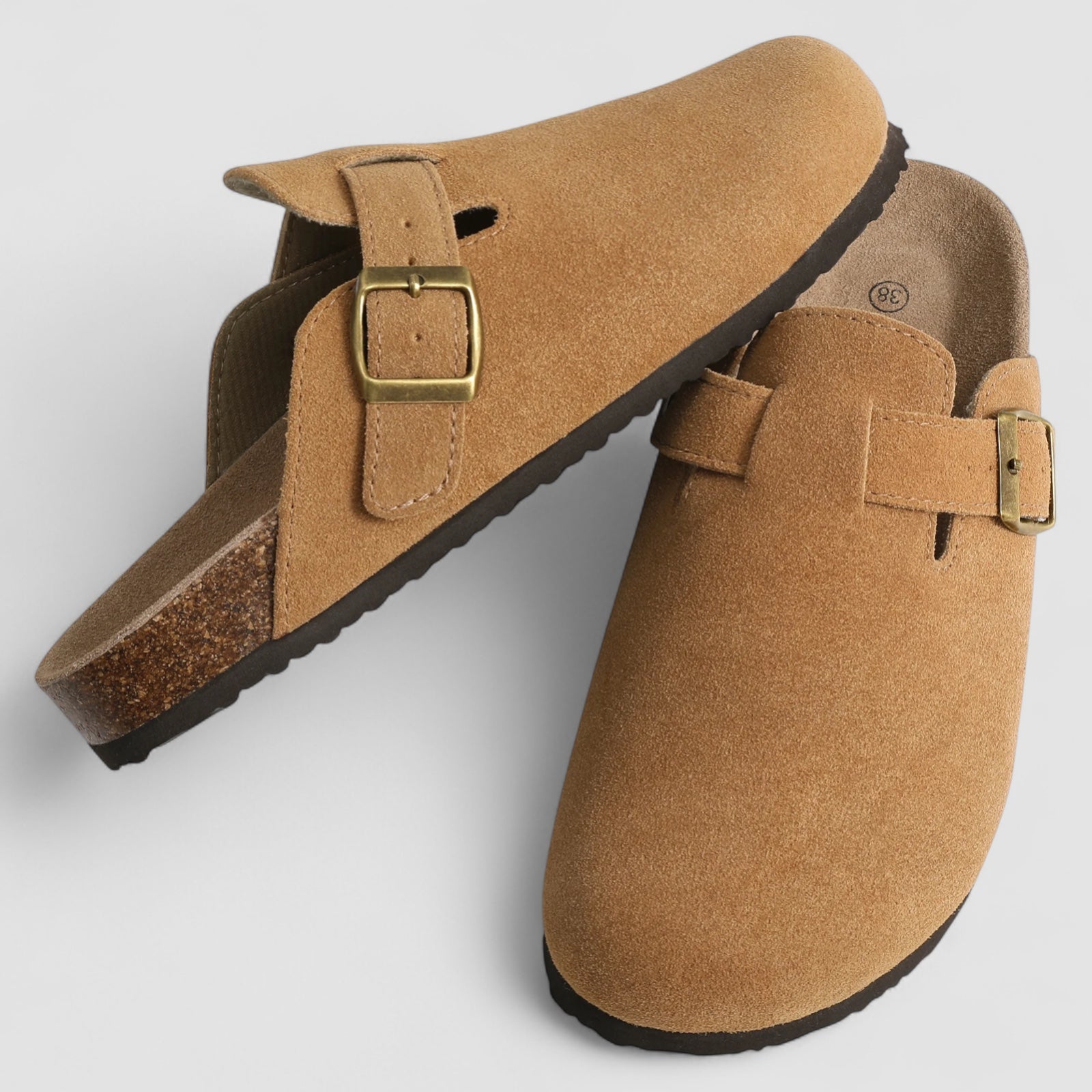 Isaksson™ | Livia – Bekväma slip-ins i mocka med ortopediskt stöd