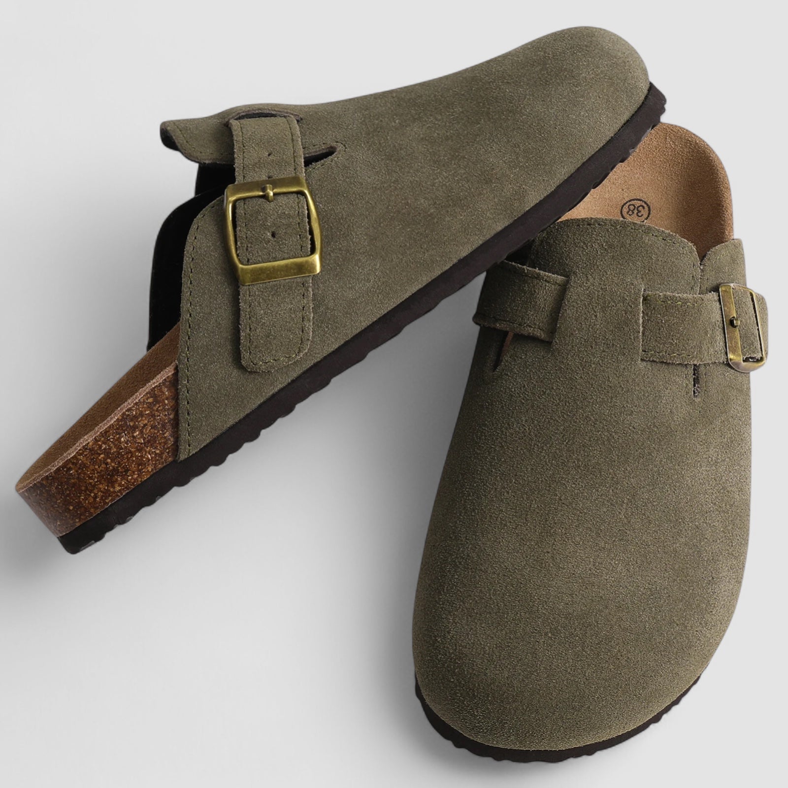 Isaksson™ | Livia – Bekväma slip-ins i mocka med ortopediskt stöd