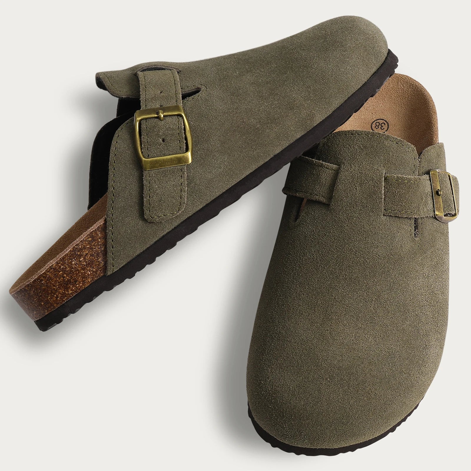Isaksson™ | Livia – Bekväma slip-ins i mocka med ortopediskt stöd
