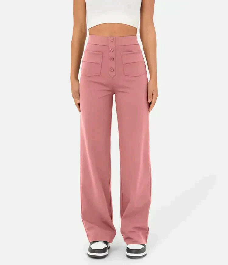 Brunhilde™ | Elastiska fritidsbyxor med hög midja