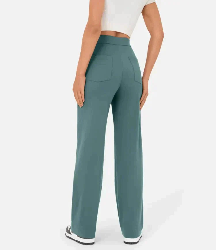 Brunhilde™ | Elastiska fritidsbyxor med hög midja