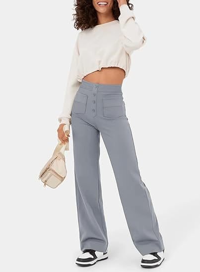 Brunhilde™ | Elastiska fritidsbyxor med hög midja