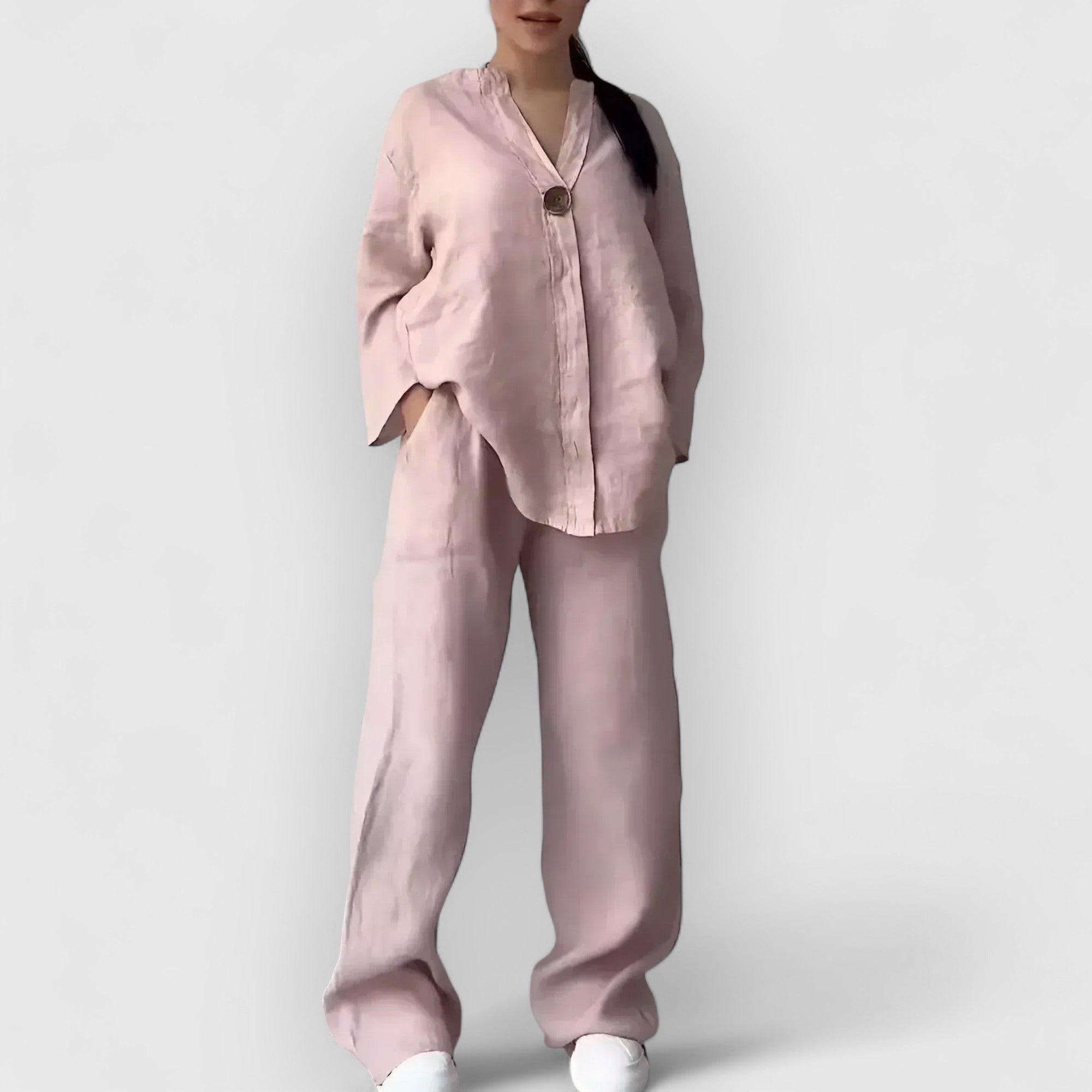 Isaksson™ | Margherita – Tvådelat linneset i avslappnad, elegant stil