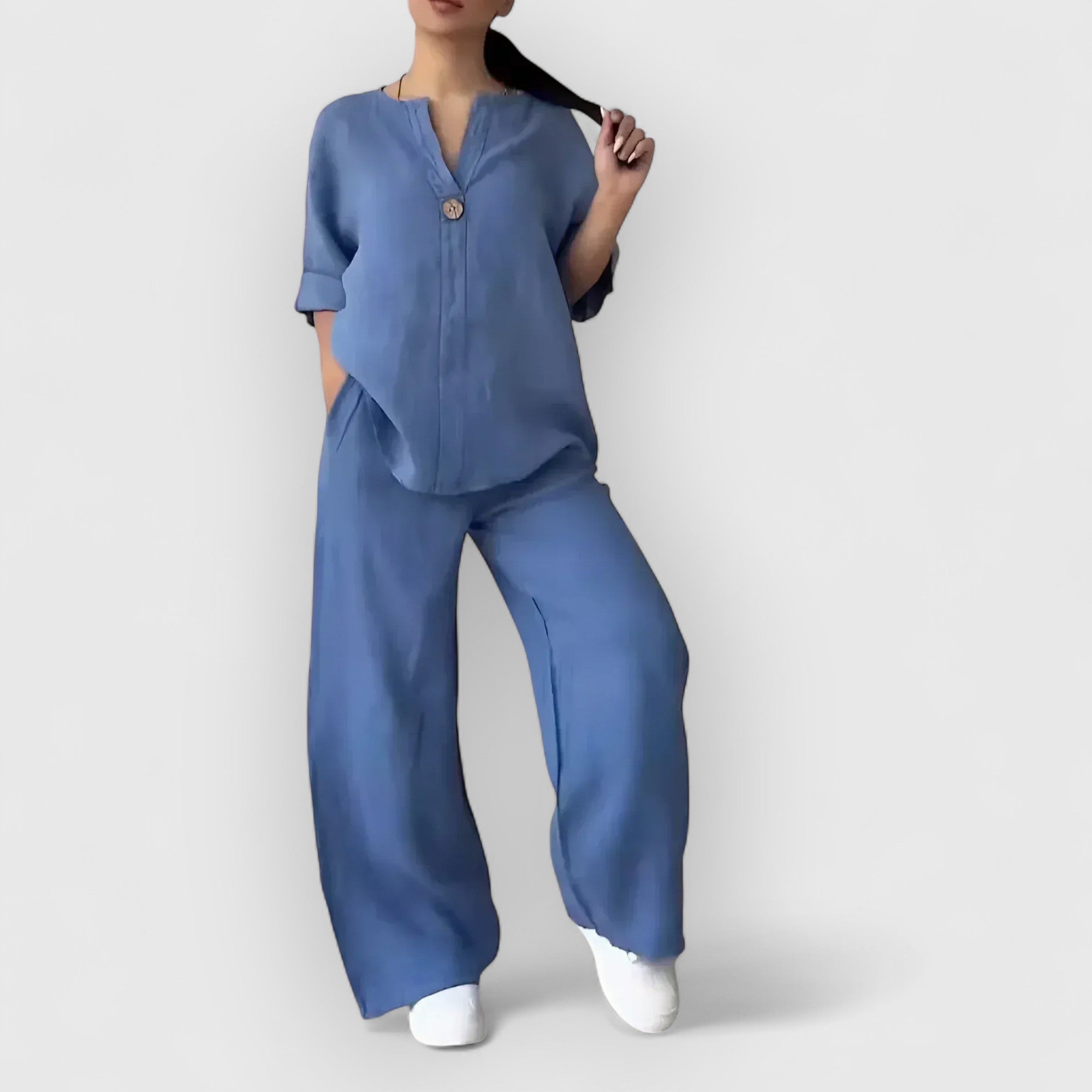 Isaksson™ | Margherita – Tvådelat linneset i avslappnad, elegant stil
