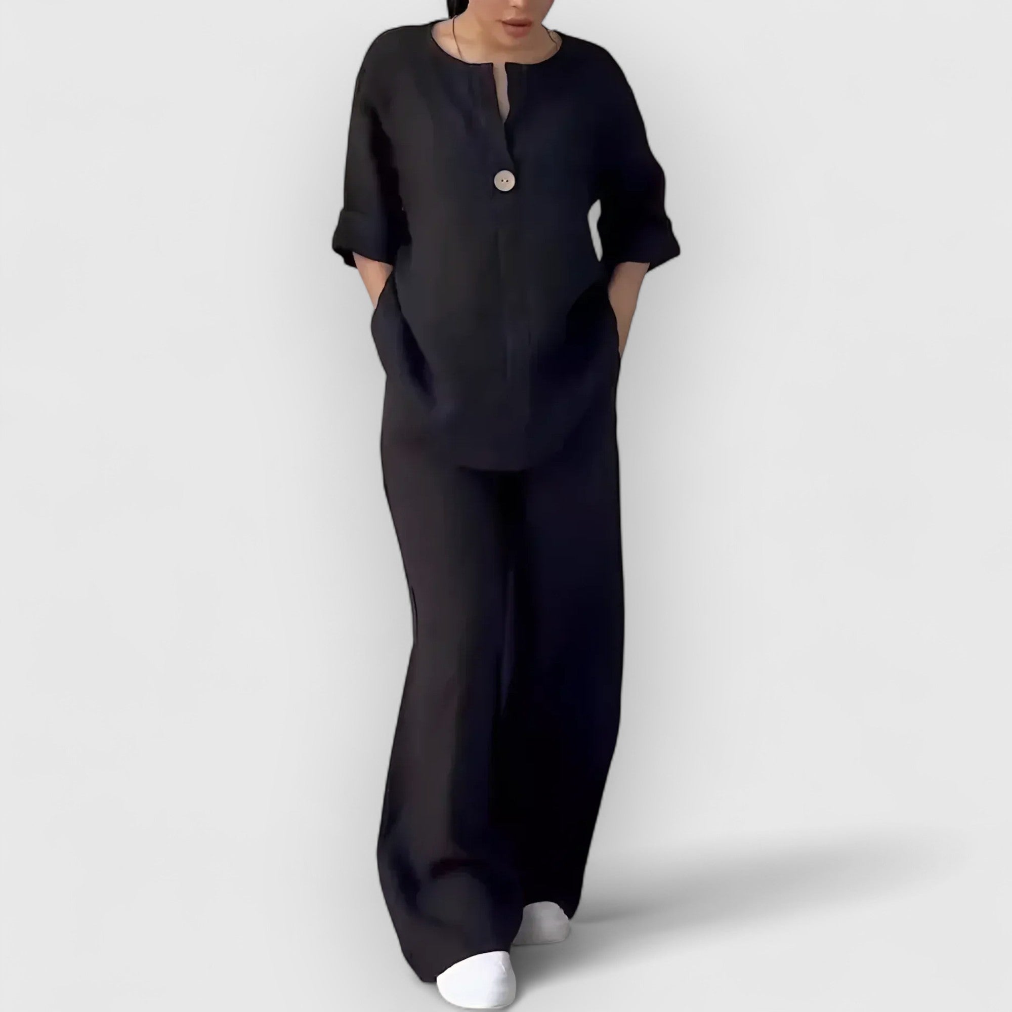 Isaksson™ | Margherita – Tvådelat linneset i avslappnad, elegant stil