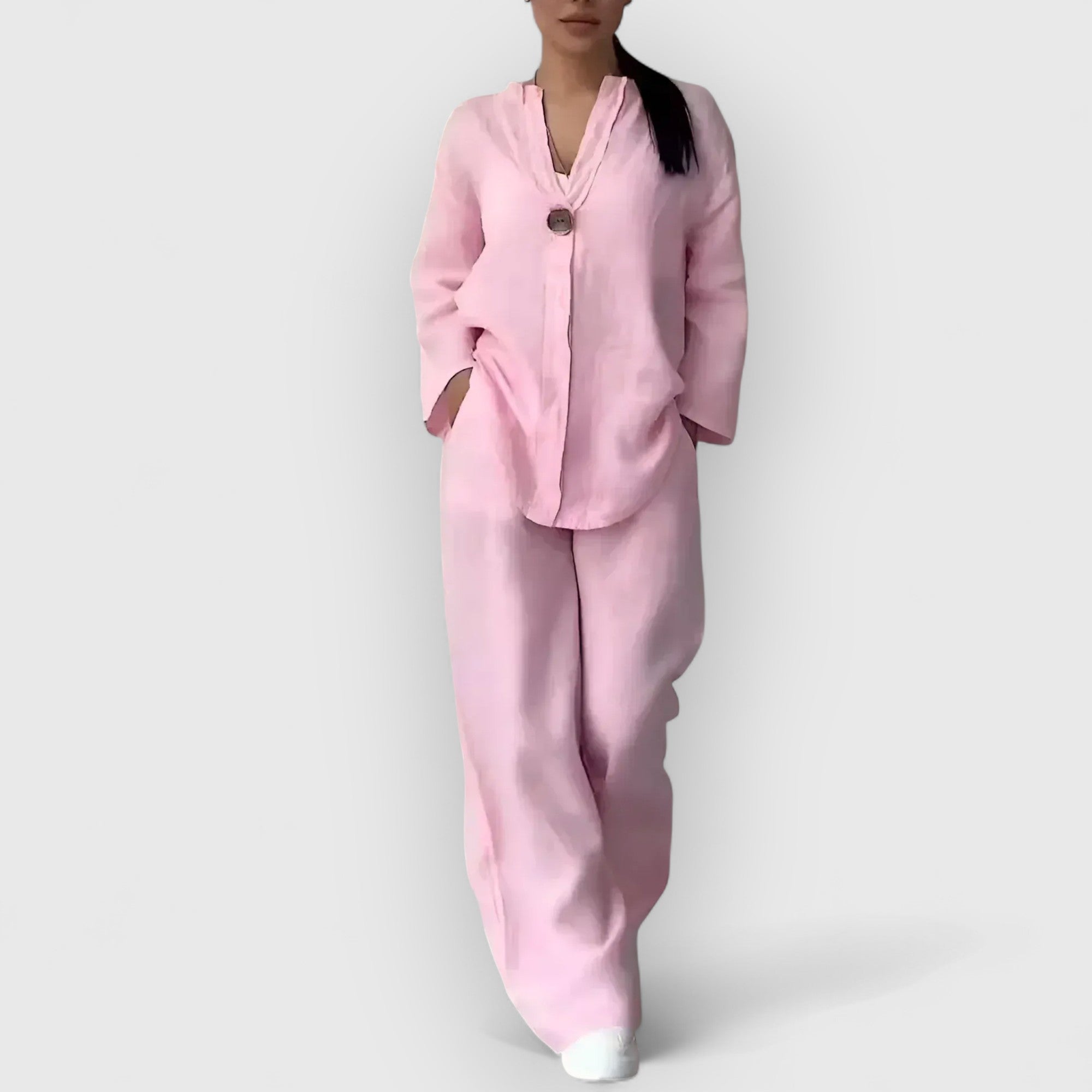 Isaksson™ | Margherita – Tvådelat linneset i avslappnad, elegant stil