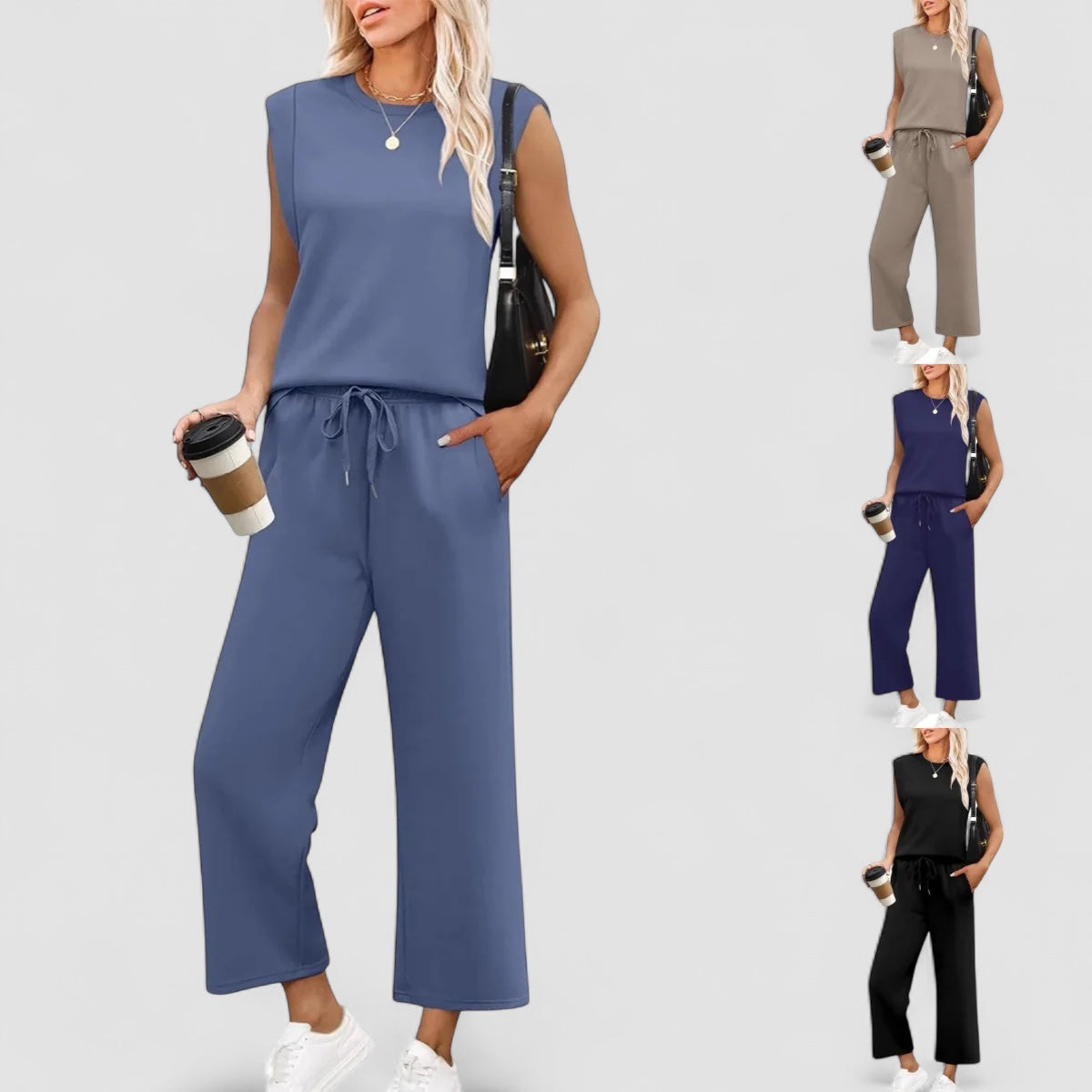 Isaksson™ | Ania - Tvådelat Damset – Mjukt, Elegant och Stilsäkert