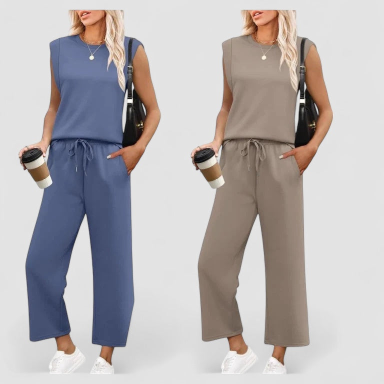 Isaksson™ | Ania - Tvådelat Damset – Mjukt, Elegant och Stilsäkert