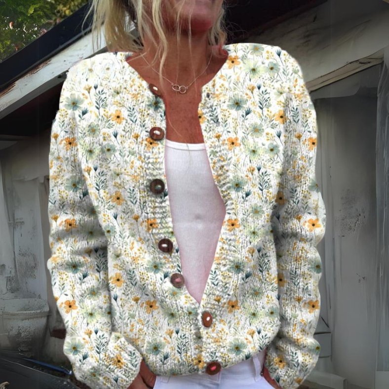 Juni™ | Kofta med Blommönster