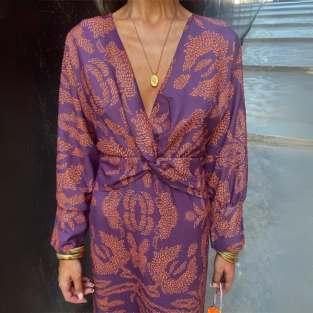 Lykke™ | Klänning med Elegant Print och Avslappnad Klass