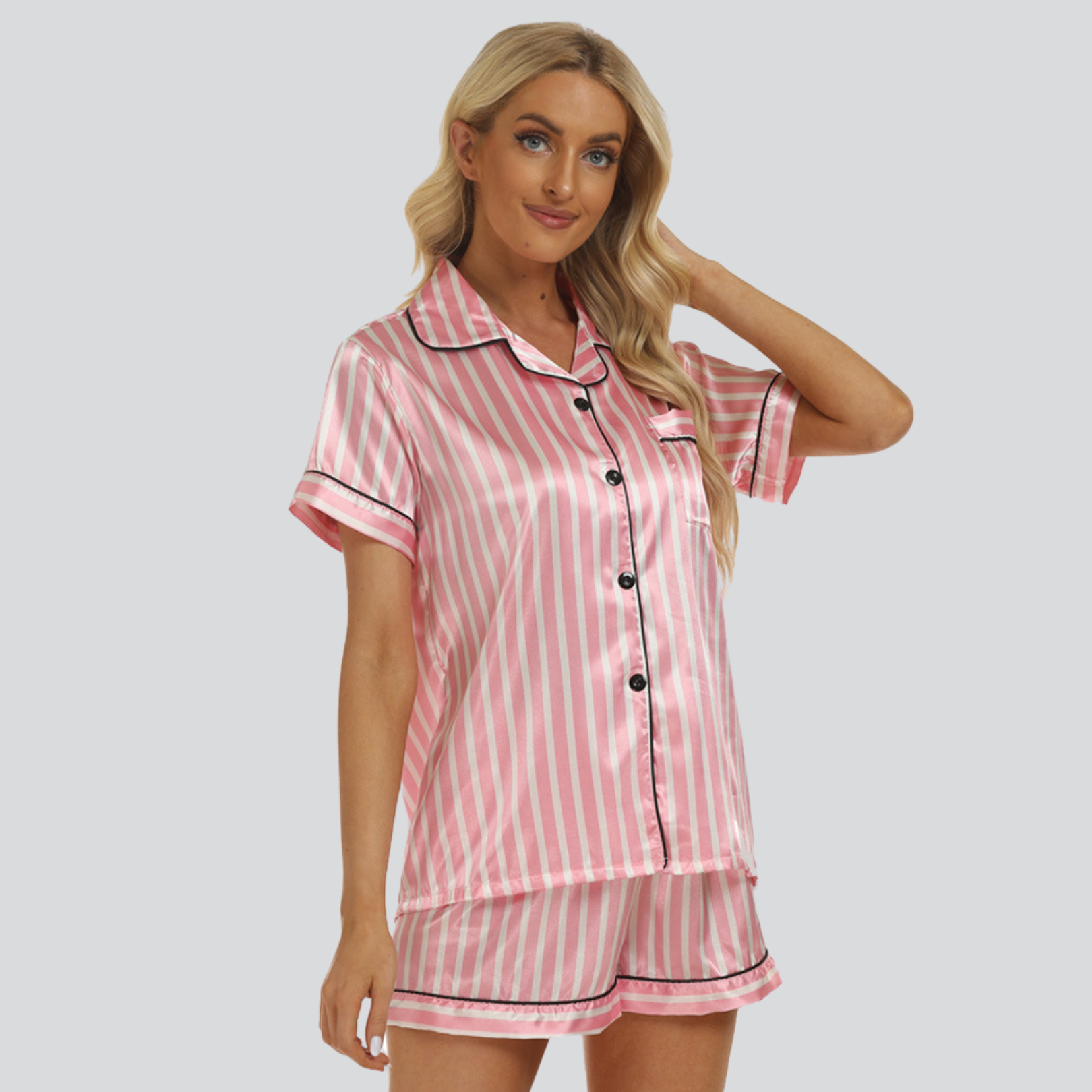 FILIPPA™ | KORT SATIN - PYJAMAS SET