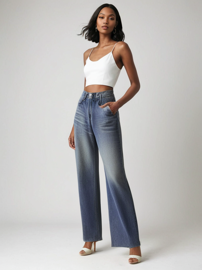 Isaksson™ | Jean Large Effet Usé