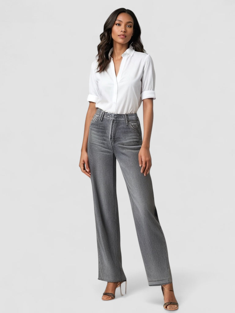 Isaksson™ | Grå Utställd Jeans