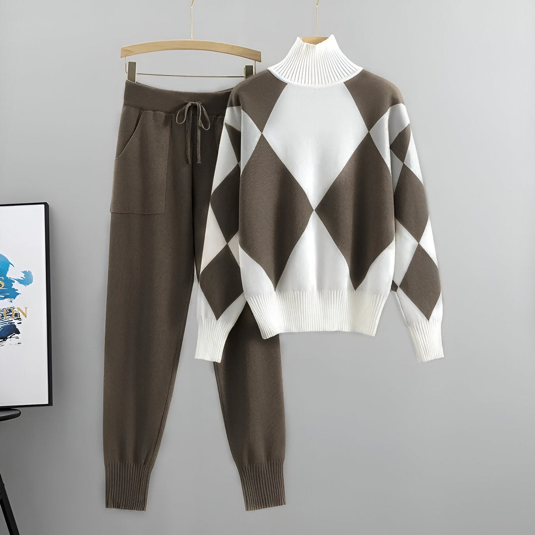 Isaksson™ | Varmt set med hög krage