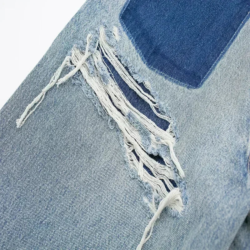 Isaksson™ | Jean Patchwork Zerstört