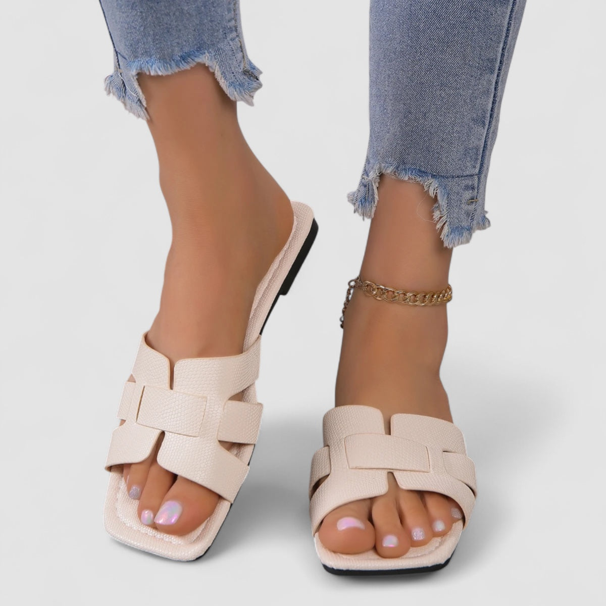 Isaksson™ | Celeste – Eleganta slip-ins med stilren flätad design