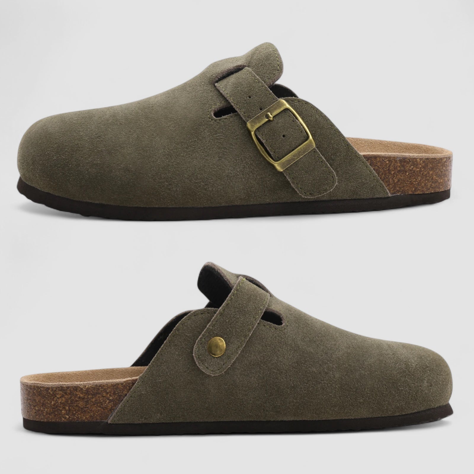 Isaksson™ | Livia – Bekväma slip-ins i mocka med ortopediskt stöd