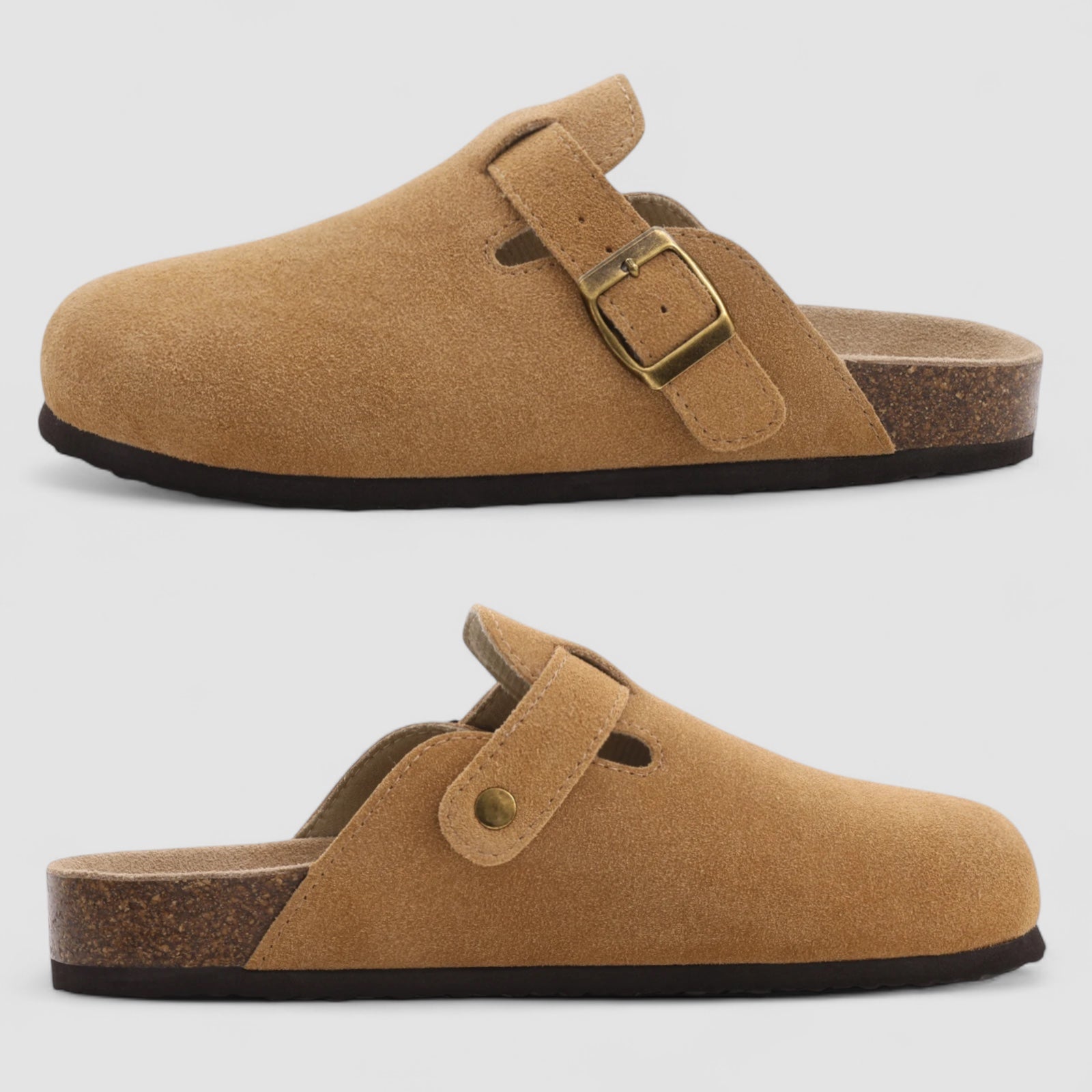 Isaksson™ | Livia – Bekväma slip-ins i mocka med ortopediskt stöd